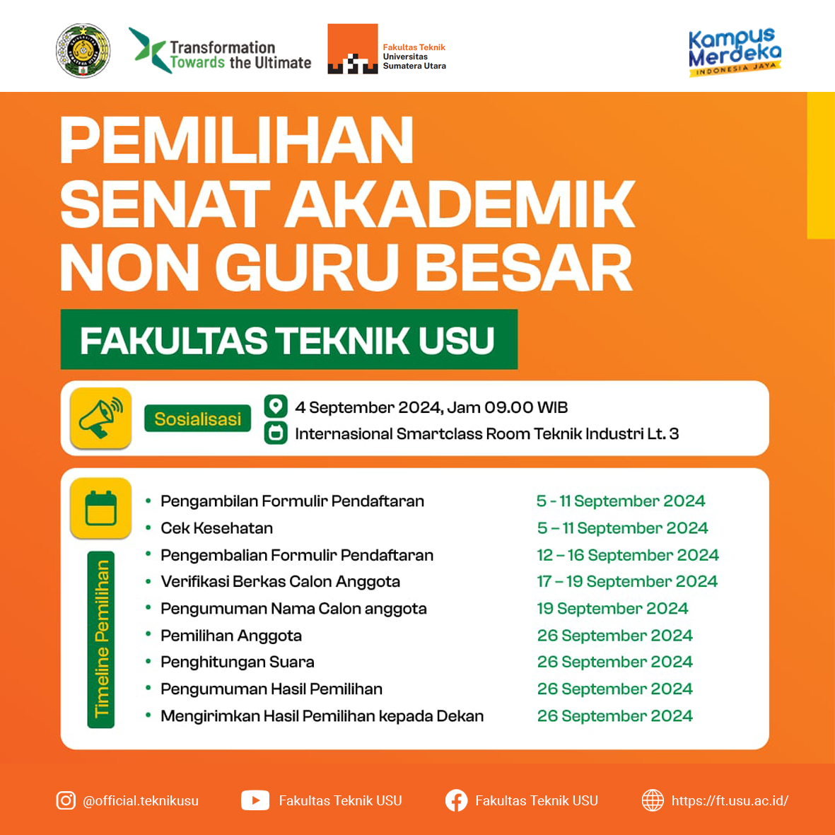 Election of Academic Senate Non Professors at USU Faculty of Engineering